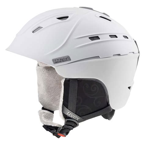 Witte skihelm dames .